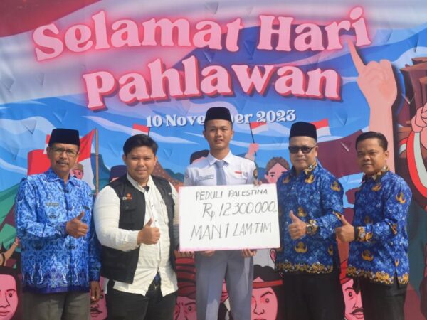 MAN 1 Lampung Timur Peduli Palestina