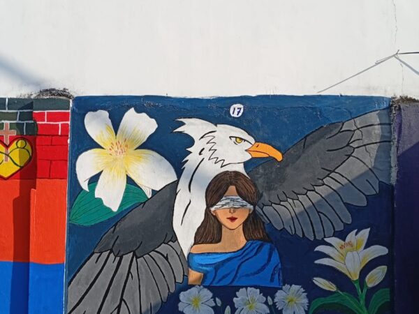 Siswa/i MAN 1 Lampung Timur Unjuk Kreativitas dalam Ajang Perlombaan Mural di Kota Metro