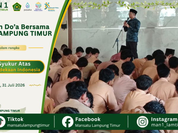 MAN 1 Lampung Timur Gelar Doa Bersama Peringati HUT ke-81 Kemerdekaan RI